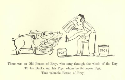 Der var en gammel person fra Bray, som sang hele dagen igennem af Edward Lear
