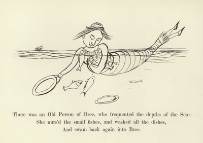 Der var en gammel person af Bree, som frekventerede i havets dybder af Edward Lear