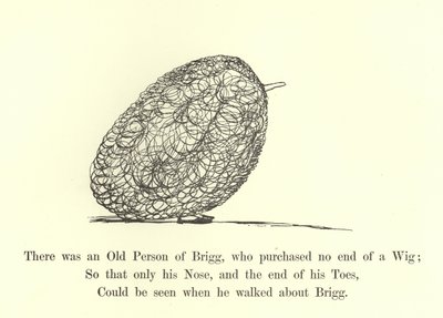 Der var en gammel person fra Brigg, som købte ingen ende af en paryk af Edward Lear