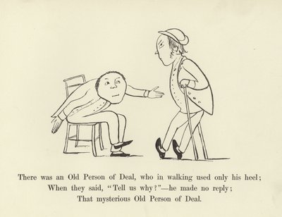 Der var en Old Person of Deal, som i gang kun brugte sin hæl af Edward Lear