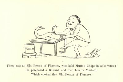 Der var en gammel person i Firenze, som afskyr fårekoteletter. af Edward Lear