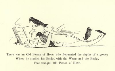 Der var en gammel person fra Hove, som frekventerede i dybet af en lund af Edward Lear