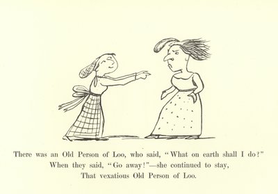 Der var en gammel person fra Loo, som sagde: Hvad i alverden skal jeg gøre af Edward Lear