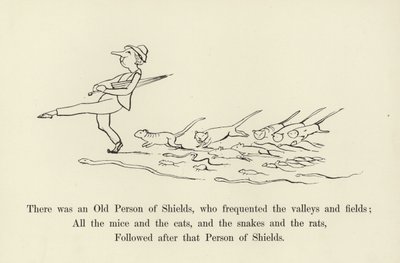 Der var en gammel skjolde, som frekventerede dale og marker af Edward Lear