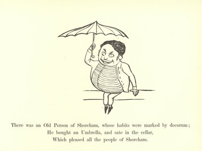 Der var en gammel mand fra Shoreham, hvis vaner var præget af anstændighed af Edward Lear