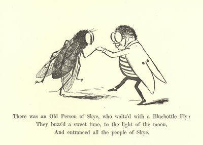 Der var en gammel person fra Skye, som valsede med en blåflaskeflue af Edward Lear