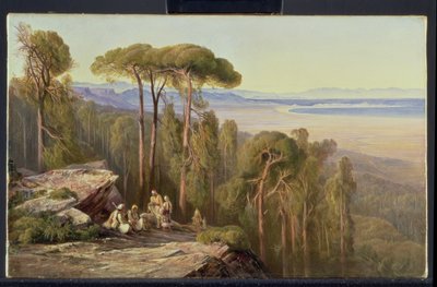 Rejsende i en skov af Edward Lear