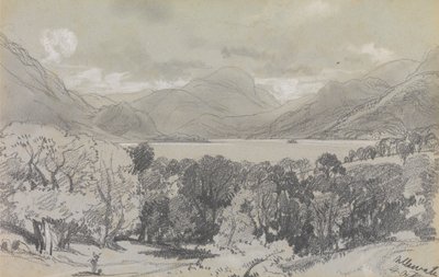 Ullswater, 14. oktober 1836 af Edward Lear