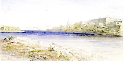 Valletta, Malta af Edward Lear