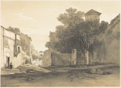 Via Porta Pinciana, Rom af Edward Lear
