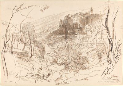 Udsigt over Ceriana af Edward Lear