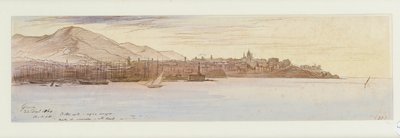 Udsigt over Genova, 1864 af Edward Lear