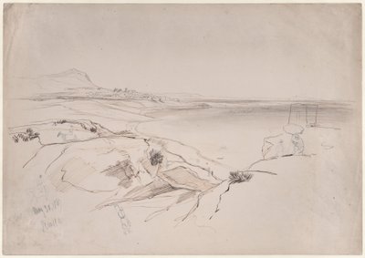 Udsigt over Sciacca, Sicilien af Edward Lear