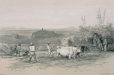Udsigt i Rom og omegn: Roiate, en by nær Subiaco af Edward Lear