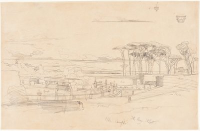 Villa Pamphili af Edward Lear