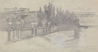 Villa Torlania, tidligere Villa Conti, Erascati af Edward Lear