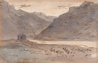 Vjose, kl. 19.15 den 17. april 1857 af Edward Lear
