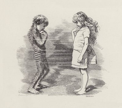 Illustration til The Water-Babies af Charles Kingsley (gravering) af Edward Linley (after) Sambourne