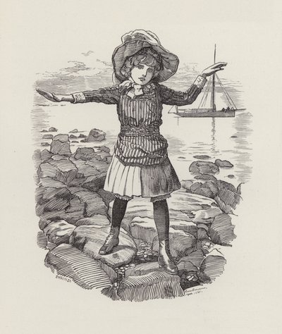 Illustration til The Water-Babies af Charles Kingsley (gravering) af Edward Linley (after) Sambourne