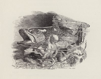 Illustration til The Water-Babies af Charles Kingsley (gravering) af Edward Linley (after) Sambourne