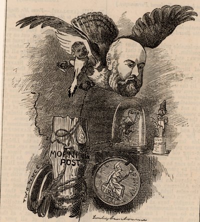 Algernon Borthwick, lst Baron Glenesk (1830-1908) af Edward Linley Sambourne