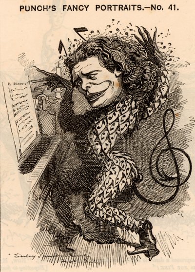 Anton Rubenstein (1829-1894) af Edward Linley Sambourne