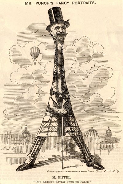 Karikatur af Gustave Eiffel af Edward Linley Sambourne