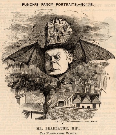 Charles Bradlaugh (1833-1891) af Edward Linley Sambourne