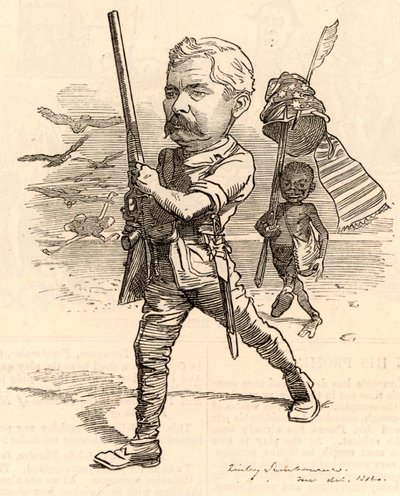Illustration med Henry Morton Stanley af Edward Linley Sambourne
