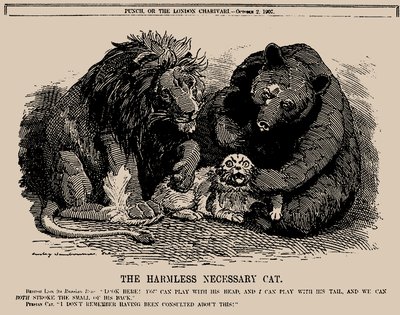 Den ufarlige nødvendige kat. Punch, 2. oktober 1907, 1907. af Edward Linley Sambourne