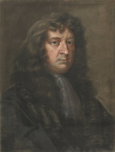 Samuel Butler (1612-80), forfatteren af Hudibras (pastel på lagt papir) af Edward Lutterell