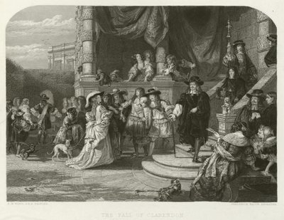Clarendons fald af Edward Matthew after Ward