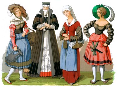 Schweiziske dragter, 15.-16. århundrede 1849. af Edward May