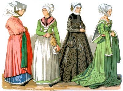 Kvinder i Nürnberg, Tyskland, 1500-tallet 1849. af Edward May