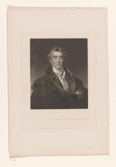 Portret af Arthur Wellesley Field Marshal His Grace The Duke of Wellington (titel på objekt) af Edward McInnes