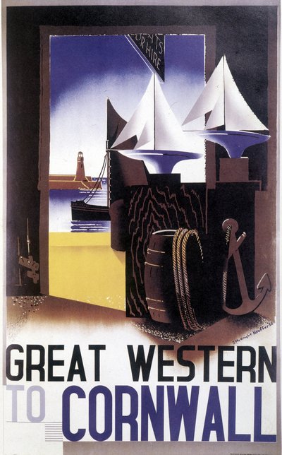 Great Western til Cornwall af Edward McKnight Kauffer