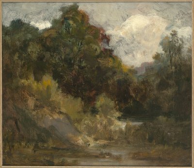 Landskab (træer) af Edward Mitchell Bannister