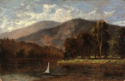 Uden titel (sejlbåd i flod) af Edward Mitchell Bannister