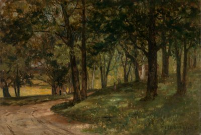 Unavngivet landskab med træer, n.d. af Edward Mitchell Bannister