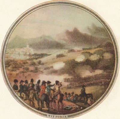 Slaget ved Vittoria, 1815 1910 af Edward Orme