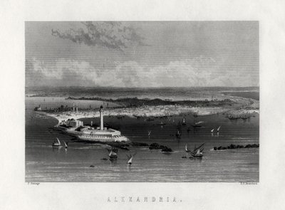 Alexandria, Egypten, 1800-tallet af Edward Paxman Brandard