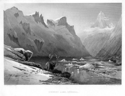 Isbjergsøen, Isterdal, Norge, midten af slutningen af det 19. århundrede. af Edward Paxman Brandard