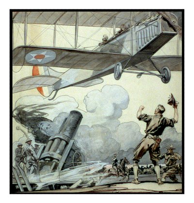 Fly, artilleripistol og soldater af Edward Penfield af Edward Penfield