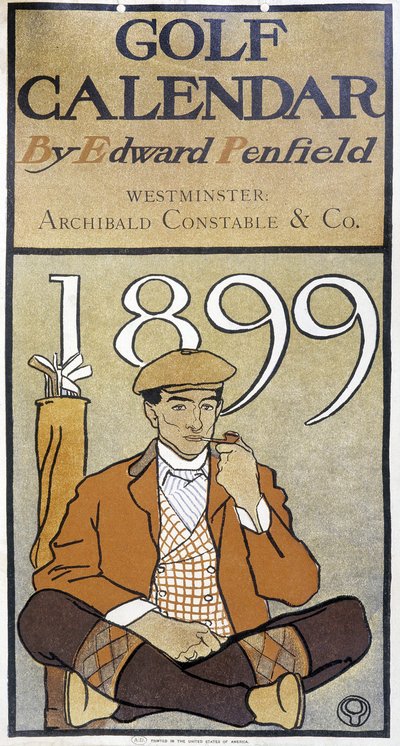 Kalender: "" Golfkalender"" af Edward Penfield af Edward Penfield