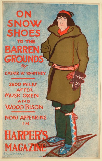 Auf Schneeschuhen zum Ödland af Edward Penfield