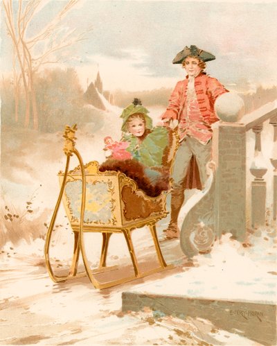Alt sammen på en vinterdag af Edward Percy Moran