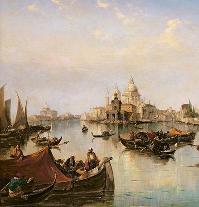 Bacino di San Marco, der ser mod udmundingen af Canal Grande (detalje af 35342) af Edward Pritchett