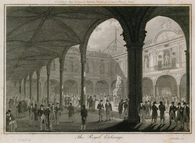 Royal Exchange, London af Edward Pugh