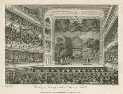 Den kongelige familie på Covent Garden Theatre, London af Edward Pugh