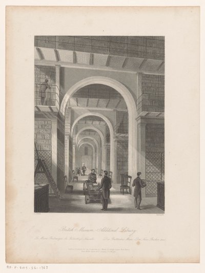 British Museums bibliotek British Museum - Ekstra bibliotek (titel på objekt) af Edward Radclyffe